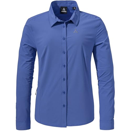 Schöffel Damen Style Dunajec Bluse, Dusk Blue, L von Schöffel
