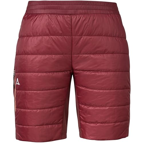 Schöffel W Thermo Shorts Schlern Rot - Primaloft Wasserabweisende leichte Damen Skitouring Thermoshorts, Größe 38 - Far von Schöffel