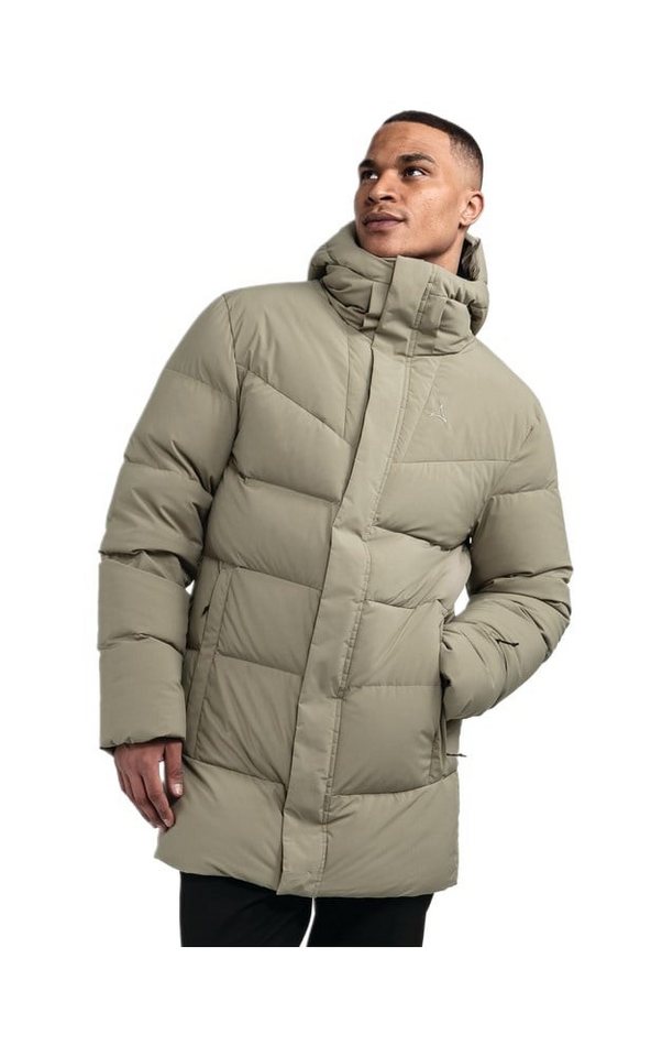 Schöffel Daunenmantel Urban Down Coat Style Cers MNS (winddicht, 4-Wege-Stretch) beigebraun von Schöffel