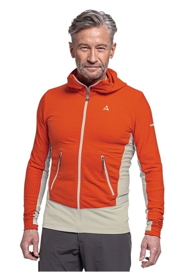Schöffel Fleecejacke Monte Sart Hoody (maximale Bewegungsfreiheit) orange Herren von Schöffel