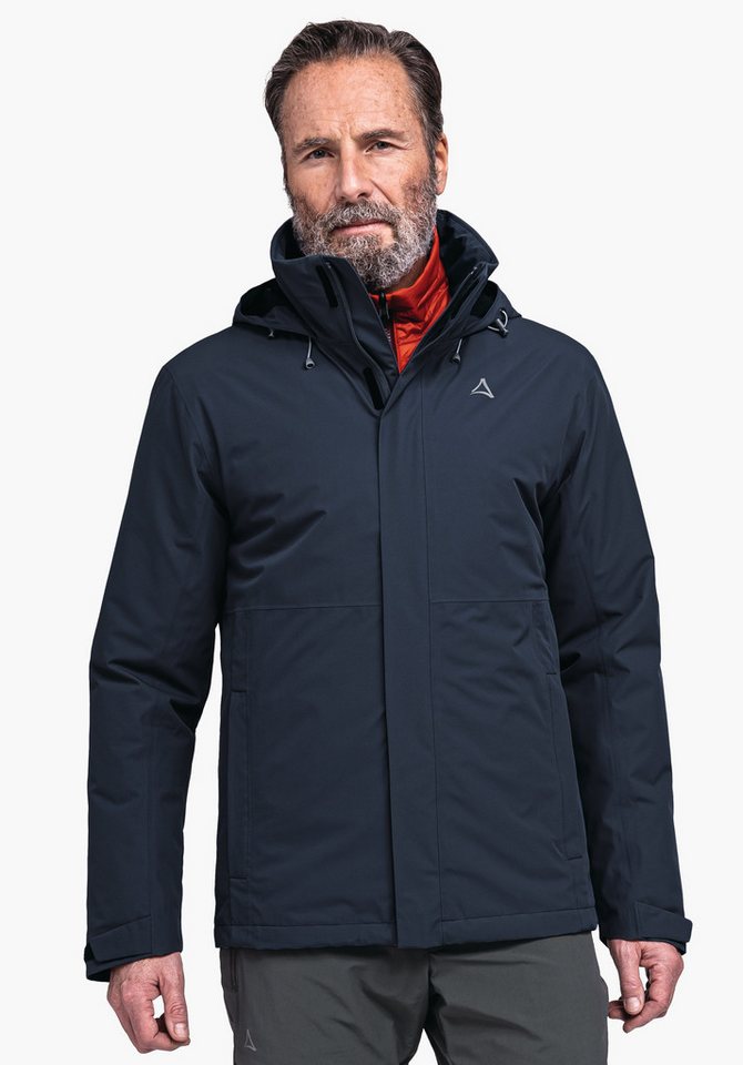 Schöffel Funktionsjacke Gmund M RAIN JKT CS mit einrollbarer Kapuze von Schöffel