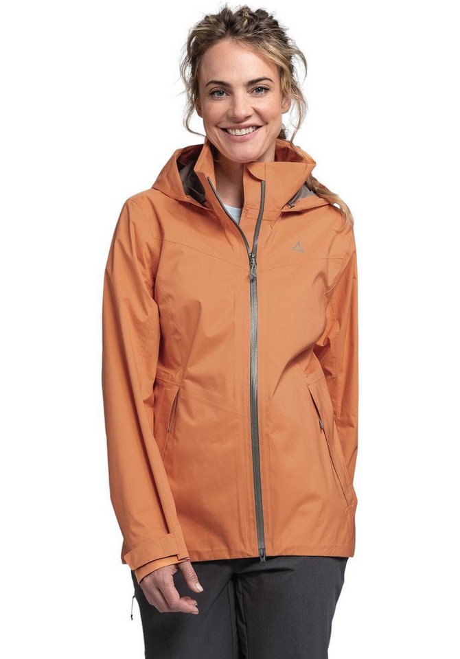 Schöffel Funktionsjacke Trekking-Wanderjacke Aiplspitz (wasserdicht, 2-Lagen VENTURI) orange von Schöffel