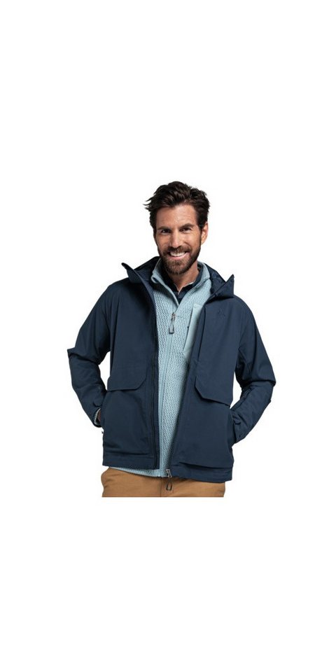 Schöffel Funktionsjacke Trekking-Wanderjacke Lausanne (Sommer, wasser/winddicht) dunkelblau von Schöffel