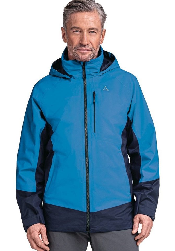 Schöffel Funktionsjacke Trekking-Wanderjacke ZipIn Stanzach (wasserdicht) hellblau Herren von Schöffel