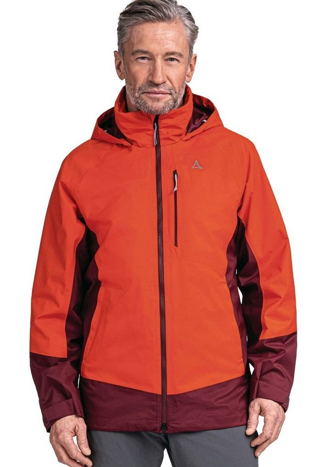 Schöffel Funktionsjacke Trekking-Wanderjacke ZipIn Stanzach (wasserdicht) rot Herren von Schöffel
