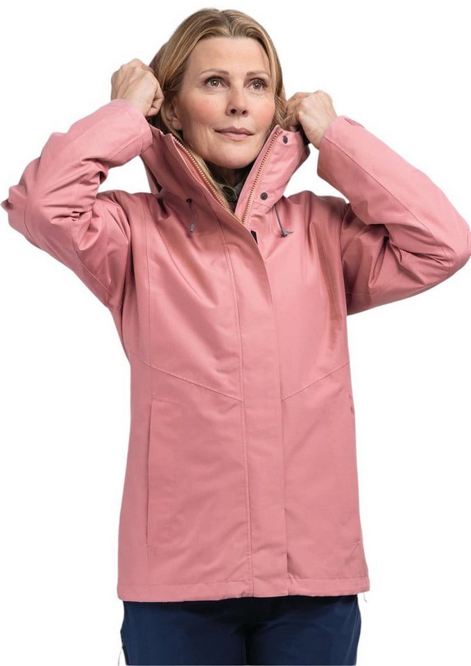 Schöffel Funktionsjacke Wanderjacke Hiking 3in1 Style Okere Jacket (2-Lagen VENTURI) pink von Schöffel