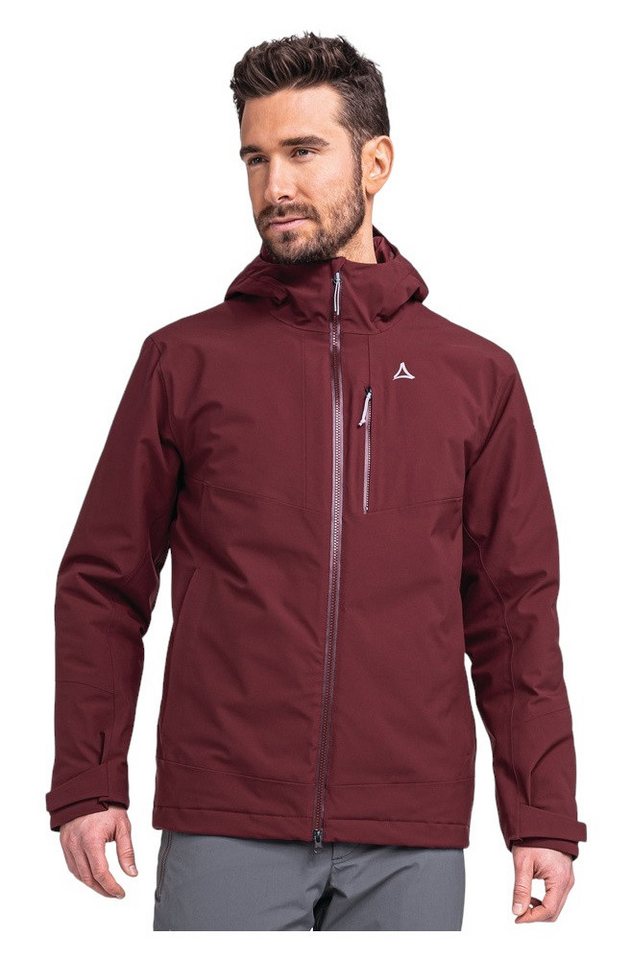 Schöffel Funktionsjacke Wanderjacke Torspitze (4-Wege-Stretch, wasserdicht) weinrot Herren von Schöffel