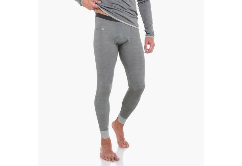 Schöffel Funktionsunterhose Unterwäsche Unterziehehose Pant Merino Sport lang grau Herren von Schöffel