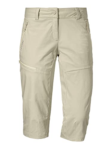 Schöffel Damen Pants Caracas1, leichte und kühlende Wanderhose aus elastischem Stoff, vielseitige Outdoor Hose mit optimaler Passform und praktischen Taschen, humus, 34 von Schöffel