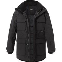 Schöffel Herren Daunenparka schwarz Mikrofaser unifarben von Schöffel