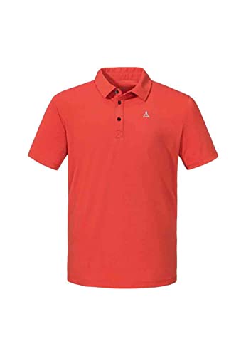 Schöffel Herren Kurzarm Poloshirt Vilan M 23461 66 orange-rot von Schöffel