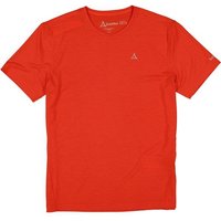 Schöffel Herren T-Shirt rot Mikrofaser unifarben von Schöffel