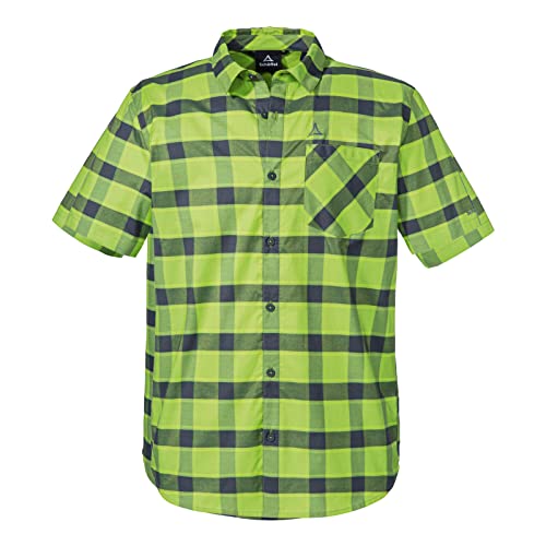 Schöffel Herren Wanderhemd Funktionshemd Freizeithemd Outdoor Shirt Elmoos SH M, Farbe:Grün, Größe:50, Artikel:-6625 Green Moss von Schöffel