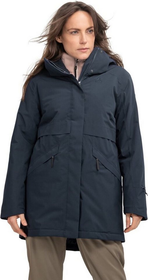 Schöffel Langmantel Ins Parka Style Malkay WMS NAVY BLAZER von Schöffel