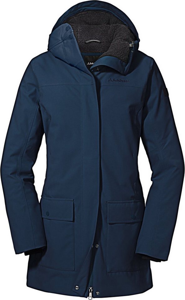 Schöffel Langmantel Ins. Parka Rotterdam L NAVY BLAZER von Schöffel