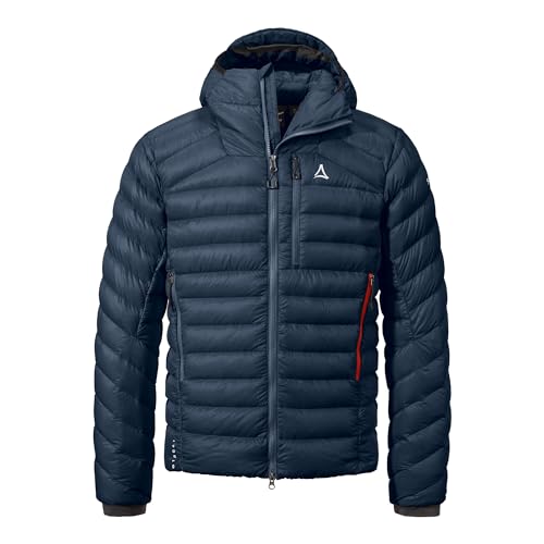 Schöffel M Down Jacket Silvretta Blau - Daunen Leichte wasserabweisende Herren Pertex Quantum Daunenjacke, Größe 50 - F von Schöffel