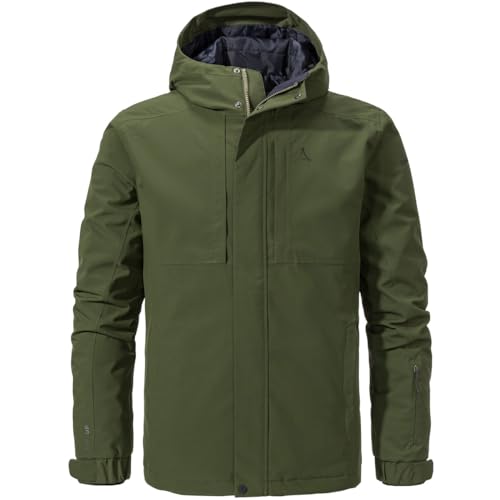 Schöffel M Insulated Jacket Antwerpen Oliv - Wasserdichte isolierte Herren Venturi Winterjacke, Größe 48 - Farbe Loden G von Schöffel