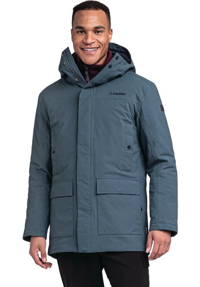 Schöffel Parka Rotterdam (wasserdicht) blau Herren von Schöffel