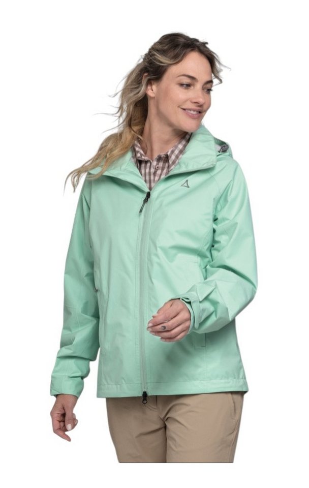 Schöffel Regenjacke Easy XT (leicht, wasserdicht, winddicht) mint/sky Damen von Schöffel
