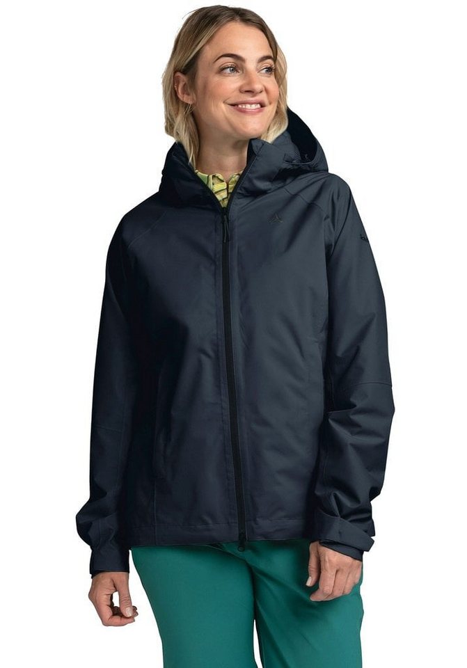 Schöffel Regenjacke Easy XT (leicht, wasserdicht, winddicht) navyblau Damen von Schöffel