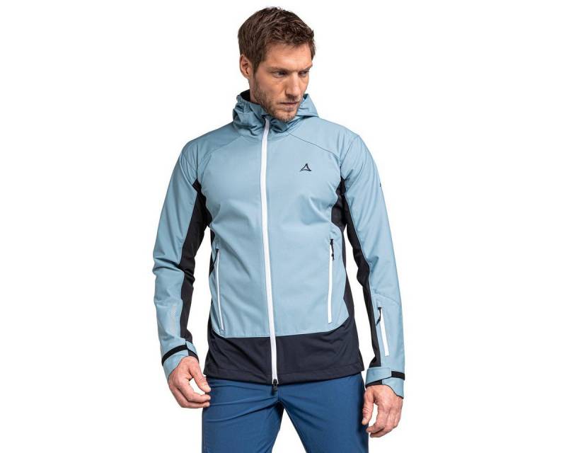 Schöffel Softshelljacke Miara (winddicht, wasserabweisend) hellblau/dunkelblau Herren von Schöffel
