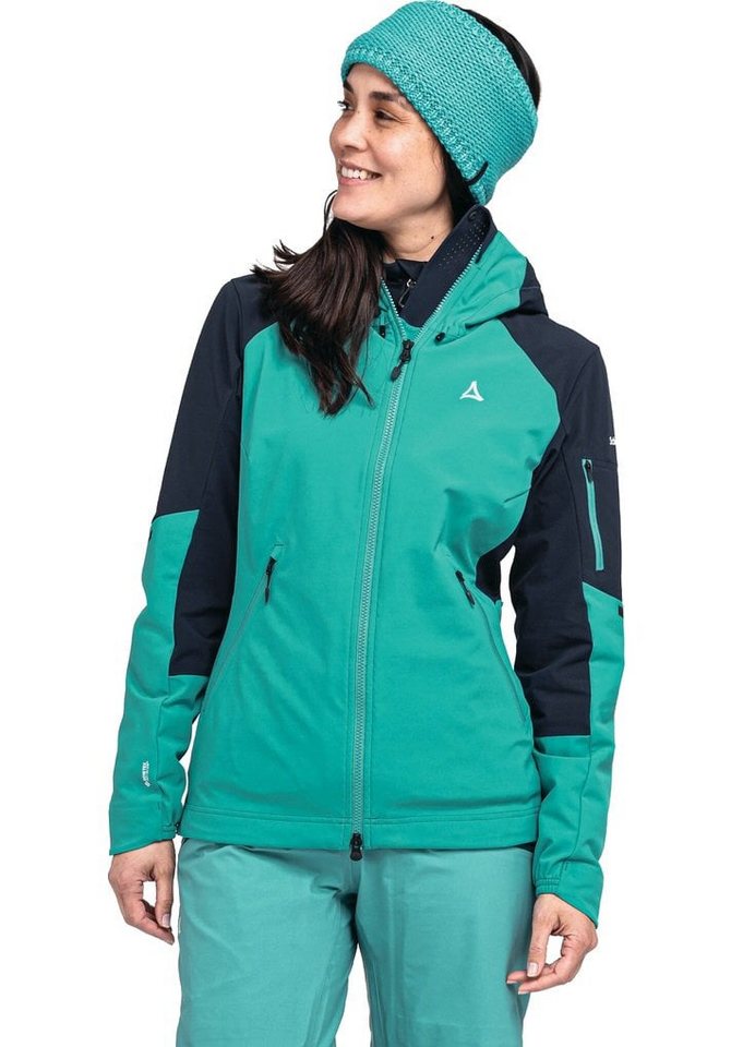 Schöffel Softshelljacke Skijacke Kals (Softshelljacke, 3-Lagen Gore-Tex, winddicht) grün Damen von Schöffel
