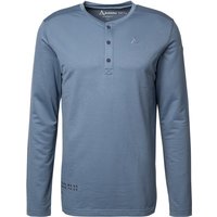 Schöffel Herren Longsleeve blau Mikrofaser von Schöffel