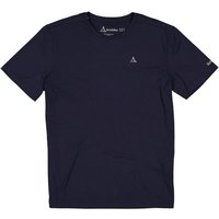 Schöffel Herren T-Shirt blau Mikrofaser unifarben von Schöffel