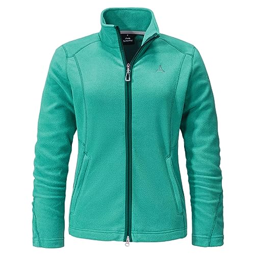 Schöffel W Fleece Jacket Leona3 Grün - Leichte wärmende Damen Fleecejacke, Größe 36 - Farbe Spectra Green von Schöffel