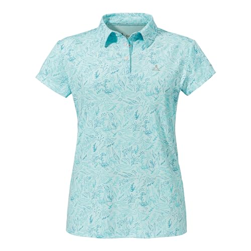 Schöffel W Polo Shirt Sternplatte Blau - Funktionales schnell trocknendes Damen Alltags Polo-Shirt, Größe 38 - Farbe Ice von Schöffel