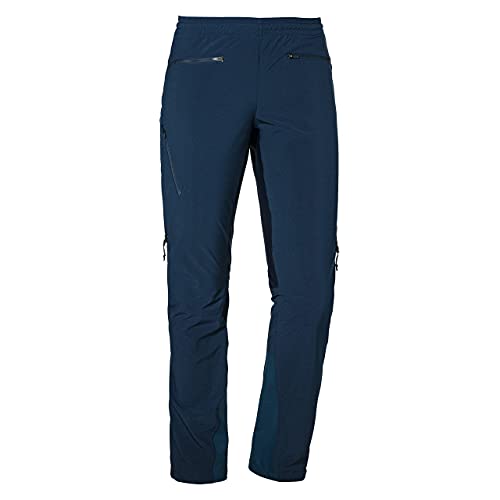 Schöffel W Softshell Pants Miara Blau - Wasserabweisende atmungsaktive Damen Skihose, Größe 76 - Farbe Navy Blazer von Schöffel