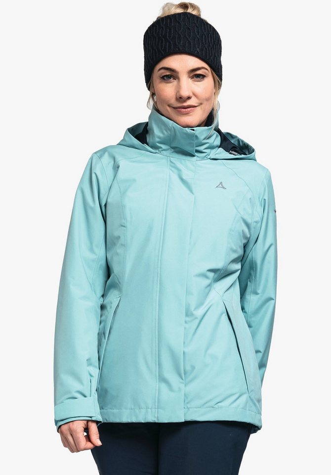 Schöffel Winterjacke 3in1 Partinello (wasser- und winddicht + Fleecejacke) hellblau Damen von Schöffel