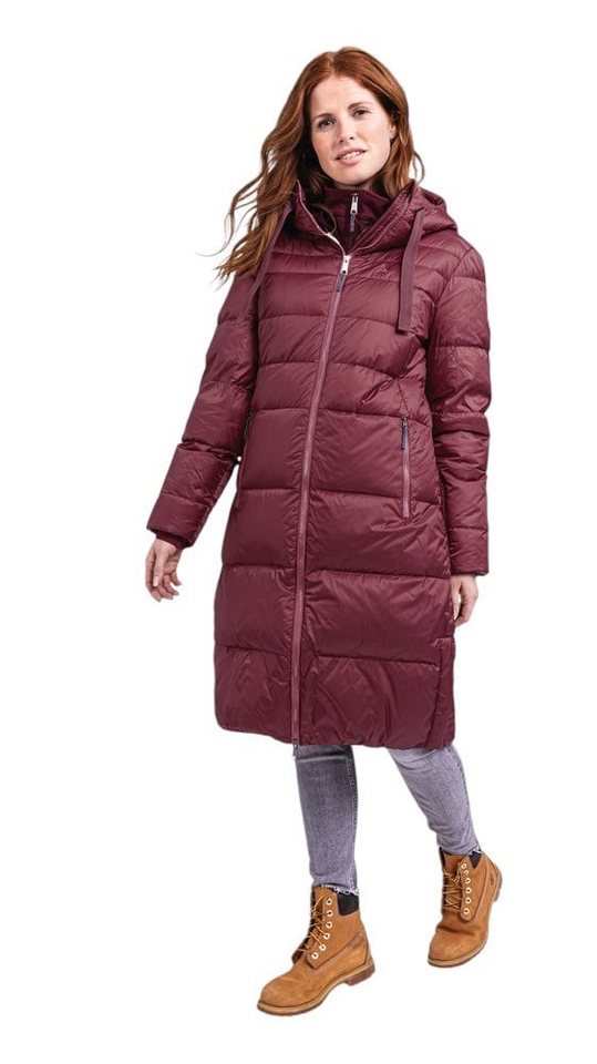 Schöffel Wintermantel Kenosha (Daunenmantel, winddicht, wasserabweisend) burgundrot Damen von Schöffel