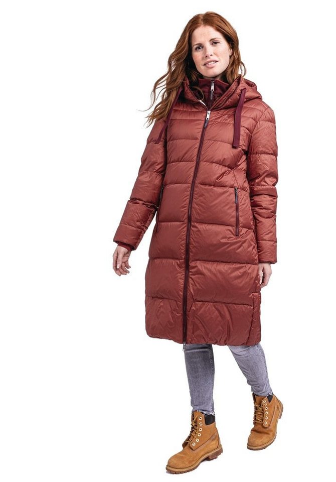 Schöffel Wintermantel Kenosha (Daunenmantel, winddicht, wasserabweisend) rot Damen von Schöffel