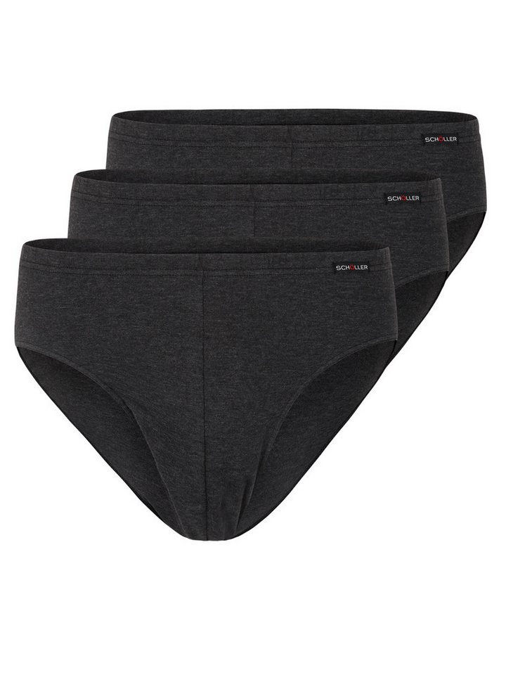 Schöller Slip 3er Pack Herren Slip Elastic-Single (Packung, 3-St) - von Schöller