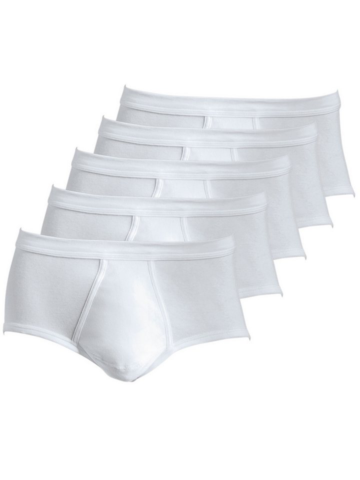 Schöller Slip 5er Pack Herren Slip mit Eingriff Baumwolle (Packung, 5-St) mit eingriff von Schöller