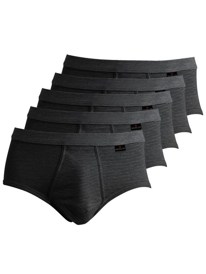 Schöller Slip 5er Pack Herren Slip mit Eingriff Funktionswäsche (Packung, 5-St) mit eingriff von Schöller