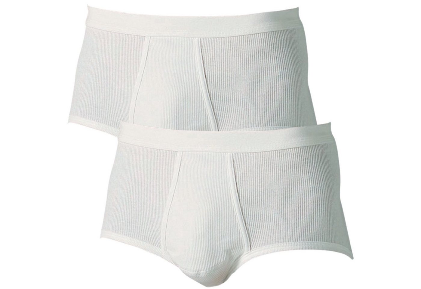 Schöller Slip Herren-Slip 2er-Pack Doppelripp Uni von Schöller