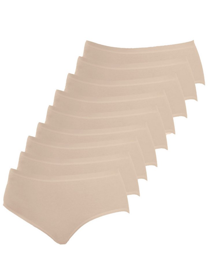 Schöller Taillenslip 9er Pack Damen Maxislip Baumwolle (Packung, 9-St) von Schöller
