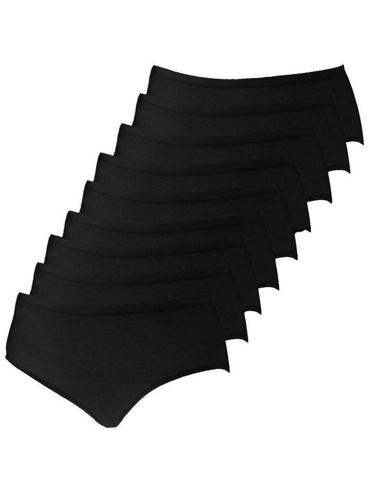 Schöller Taillenslip 9er Pack Damen Maxislip Baumwolle (Packung, 9-St) von Schöller