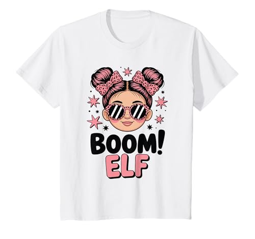 Mädchen 11. Geburtstag Messy Bun Boom Elf T-Shirt Mädchen 11. Geburtstag Messy Bun Boom Elf T-Shirt von Schöne Mädchen Geschenkideen zum Geburtstag