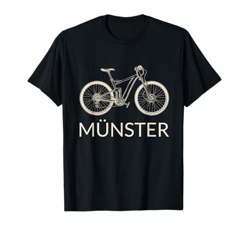 Fahrradmotiv Münster Herren Fahrrad für Fahrradfahrer T-Shirt von Schöne Radmotive für Radfahrer aus Münster