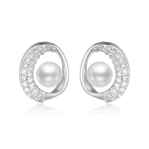 Schöner SD Ohrstecker mit kleinen Perlen und Zirkonia von Schöner-SD