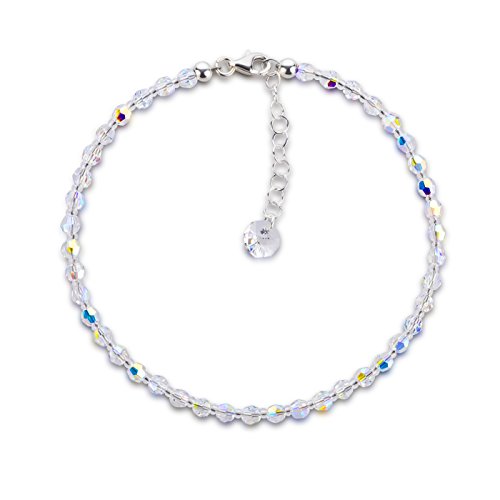 Schöner-SD Fußkette aus funkelnden Markenkristall-Perlen Crystal-Aurora-Boreale Schöner-SD Fußkette aus funkelnden Markenkristall-Perlen Crystal-Aurora-Boreale von Schöner Schmuck-Design