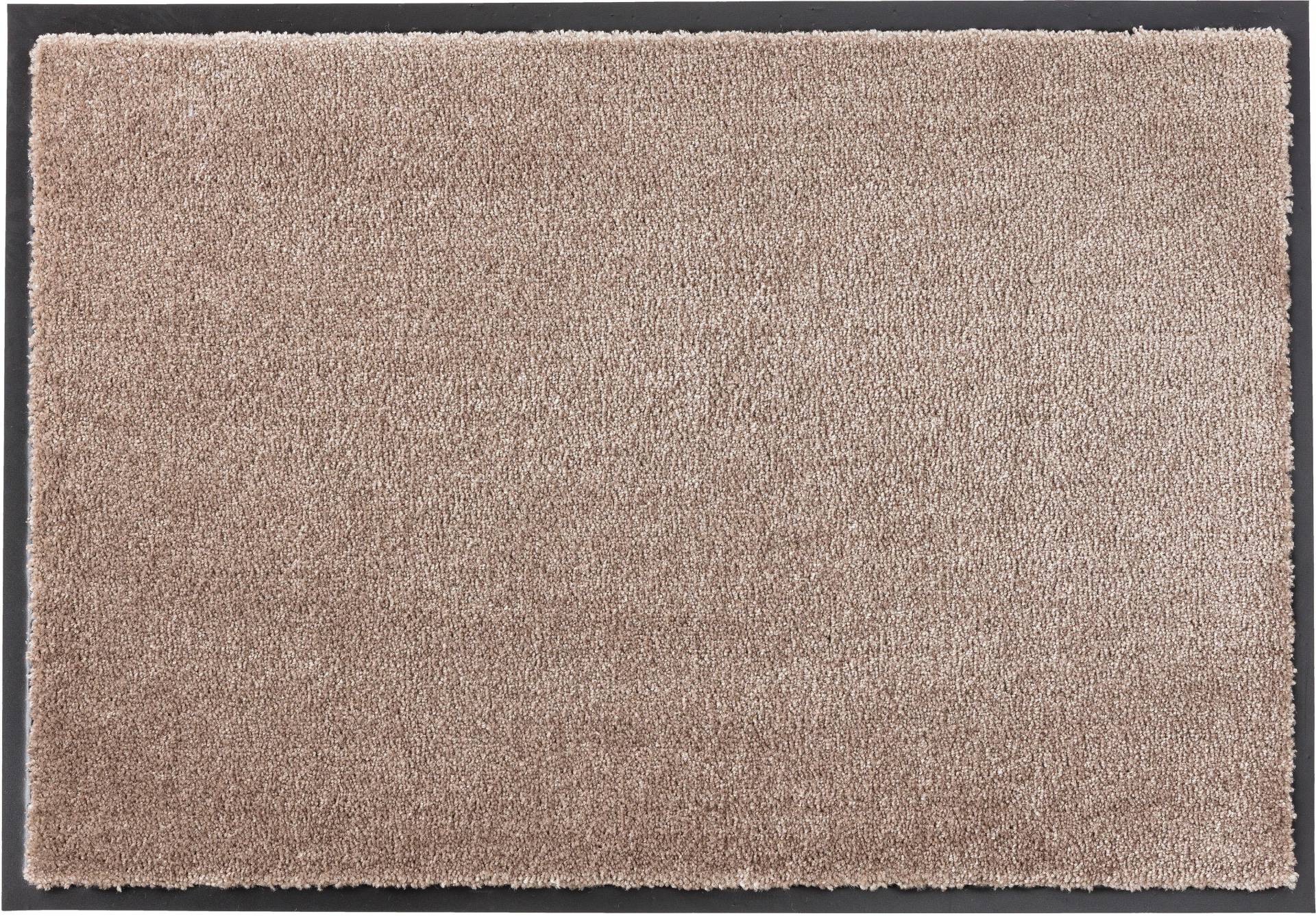 SCHÖNER WOHNEN-Kollektion Fußmatte "Miami Uni" rechteckig 7 mm Höhe Schmutzfangmatte, waschbar von Schöner Wohnen-Kollektion