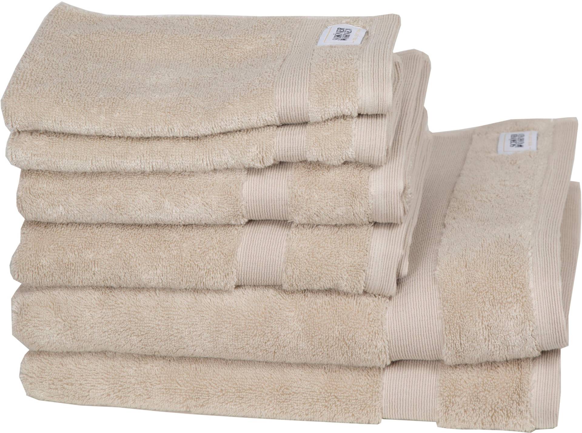 SCHÖNER WOHNEN-Kollektion Handtuch Set "Cuddly", (Set, 6 St., 2 Handtücher 50x100 cm-2 Badetücher 70x140 cm-2 Gästetücher 30x50 cm) von Schöner Wohnen-Kollektion