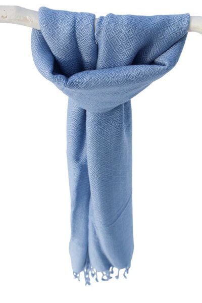 Schönes aus Indochina Upcycling Baumwollschal handgewebt und fair gehandelt von Schönes aus Indochina