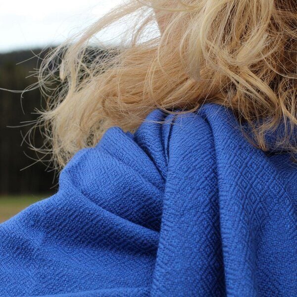 Schönes aus Indochina Upcycling Baumwollschal handgewebt und fair gehandelt von Schönes aus Indochina