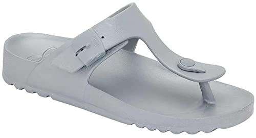 Scholl Damen Bahia Flop Flip-Flops, Silber, 39 EU von Scholl