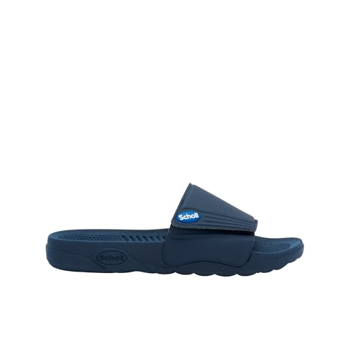Scholl Herren Nautilus Slide-Sandale, Navy Blu, 40 EU von Scholl